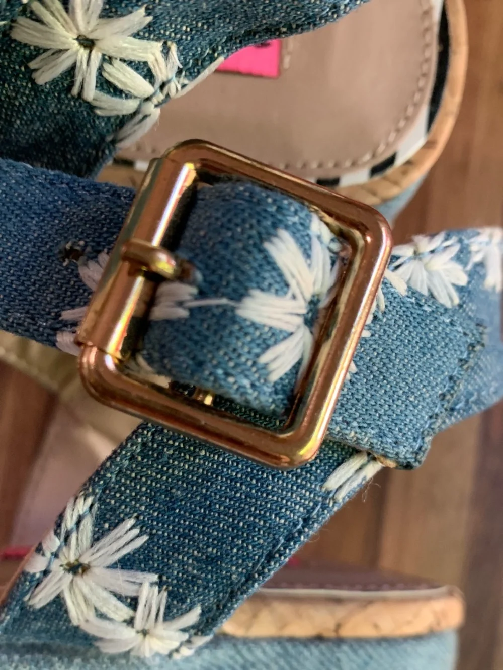 Betsey Johnson denim plastic
